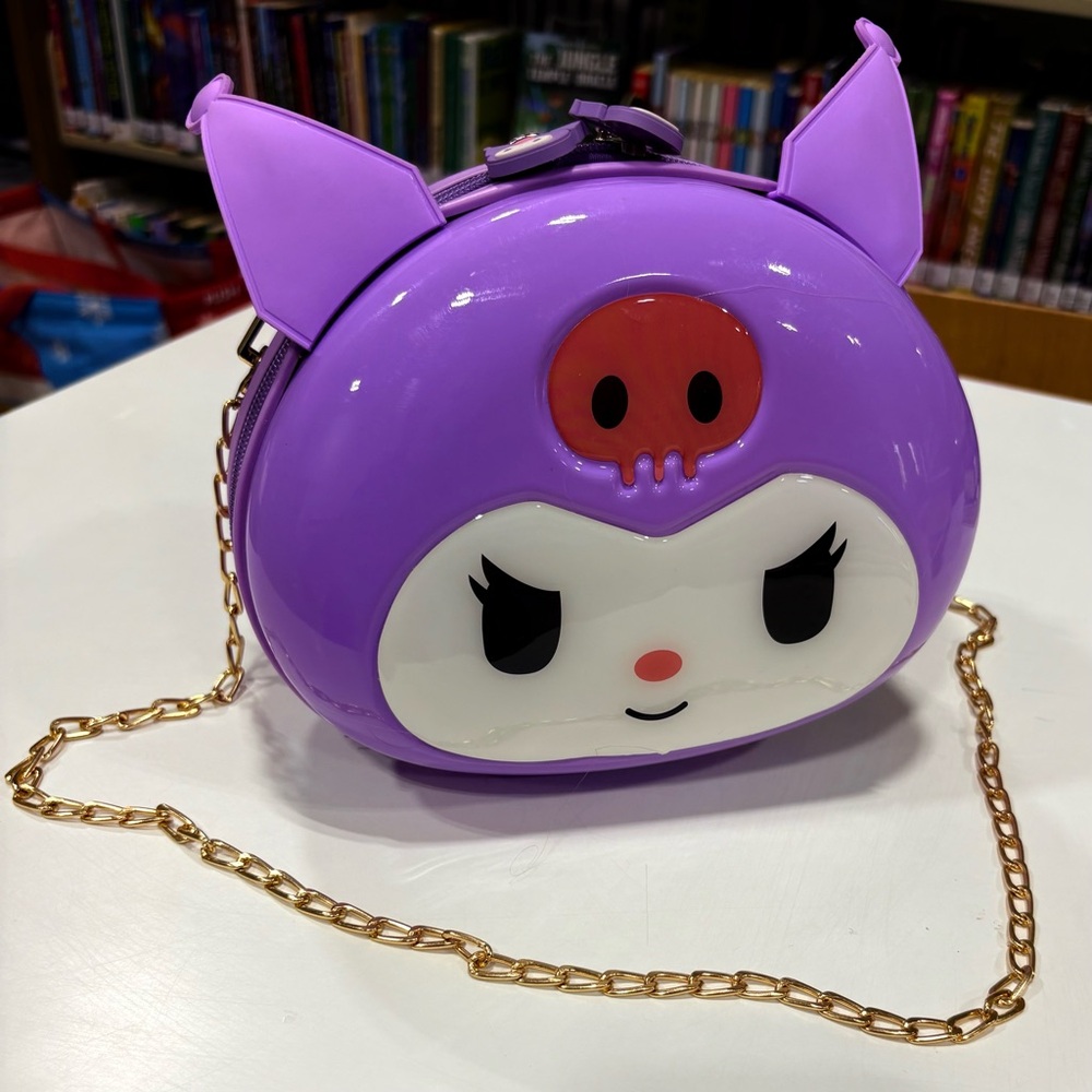Kuromi Purple Hard Case Crossbody Bag - Picture 8 of 15